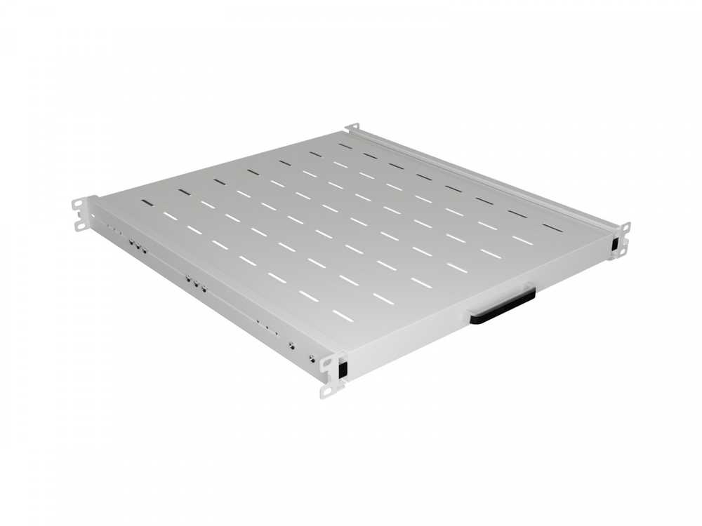 Lanberg Wysuwana półka do szaf rack 19'' 500mm 1U pilka
