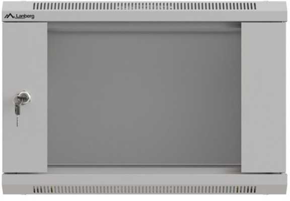 Spinta instalacyjna rack wisząca 19" 6u 540x350 pilka drzwi przeszklone lanberg (flat pack)