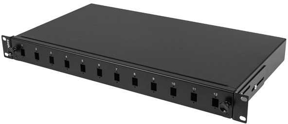 Šakotuvas Lanberg fop1-12ss-ldb panel krosowniczy 1u