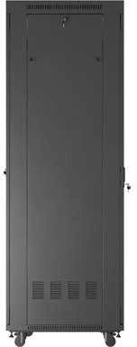 Lanberg 19 colių 47u 800x800 pastatoma rack spintelė su perforuotomis durelėmis, LCD, juoda (plokštos konstrukcijos)