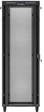 Lanberg 19 colių 47u 800x800 pastatoma rack spintelė su perforuotomis durelėmis, LCD, juoda (plokštos konstrukcijos)