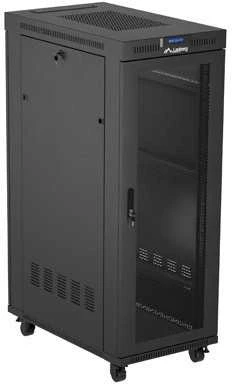 LANBERG Rack spintelė 19 laisvai stovinti 32U 600x1000 plokščia pakuotė su tinklelio durelėmis LCD juodas