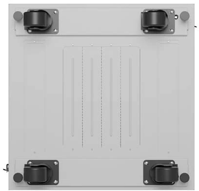 19" 15U 600 × 800 Pilkas FLOOR-STANDING RACK CABINET WITH PERFORATED DOOR AND LCD, LANBERG (FLAT PACK)