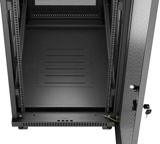 LANBERG Rack spintelė 19 laisvai stovinti 32U 600x1000 plokščia pakuotė su tinklelio durelėmis LCD juodas