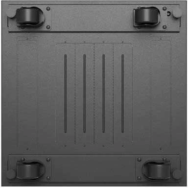 Lanberg grindų pastatoma rack spintelė 19" 24U 600x600 juoda stiklinės durys LCD V2