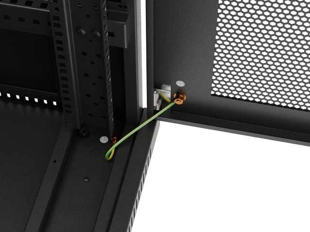 LANBERG Rack spintelė 19 laisvai stovinti 32U 600x1000 plokščia pakuotė su tinklelio durelėmis LCD juodas