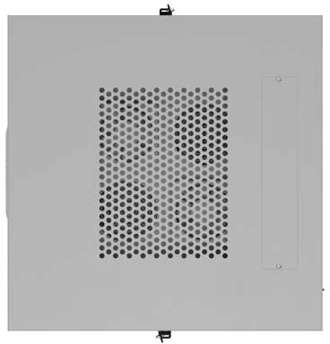 19" 15U 600 × 800 Pilkas FLOOR-STANDING RACK CABINET WITH PERFORATED DOOR AND LCD, LANBERG (FLAT PACK)