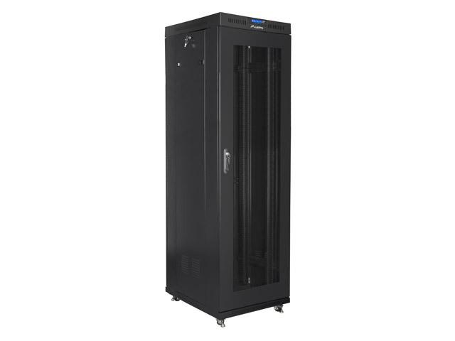 LANBERG laisvai pastatomas stelažas 19 colių spintelė 42U 600x800 tinklelio durys LCD plokščias paketas juodas