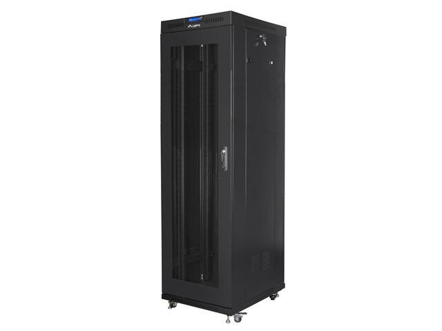 LANBERG laisvai pastatomas stelažas 19 colių spintelė 42U 600x800 tinklelio durys LCD plokščias paketas juodas