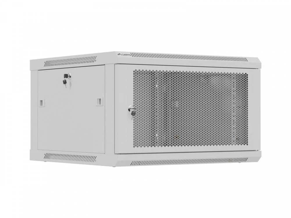 Lanberg prie sienos montuojama instaliacinė spintelė 19" 9U 600X600 | WF01-6606-23S | Pilkas