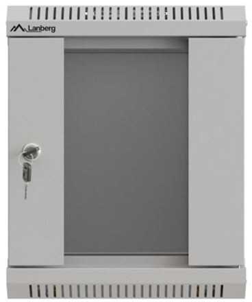 Lanberg 10 colių 6U 300x300 rutulinės pakabinamos spintelės stiklinės durys (plokščia pakuotė)