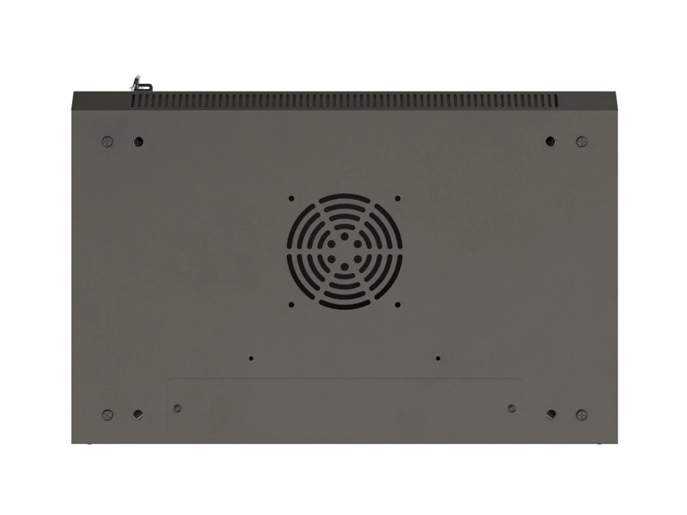 Lanberg szafa instalacyjna rack wisząca 19" 12u 540x350 juoda drzwi przeszklone (flat pack)