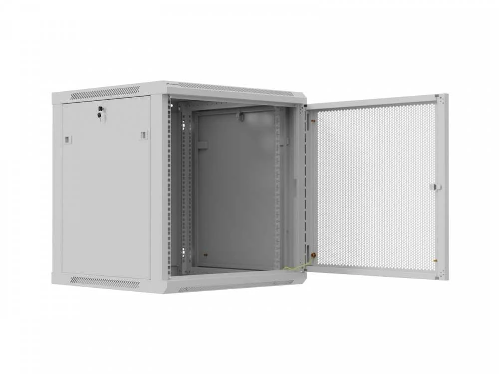 Lanberg prie sienos montuojama instaliacinė spintelė 19" 12U 600X600 | WF01-6612-23S | Pilkas