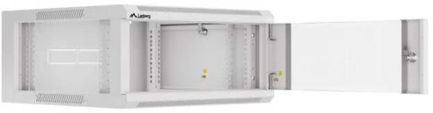 LANBERG 19" 4U 600 pilkų stiklinių durų Rack instaliacinė spintelė (surinkta)