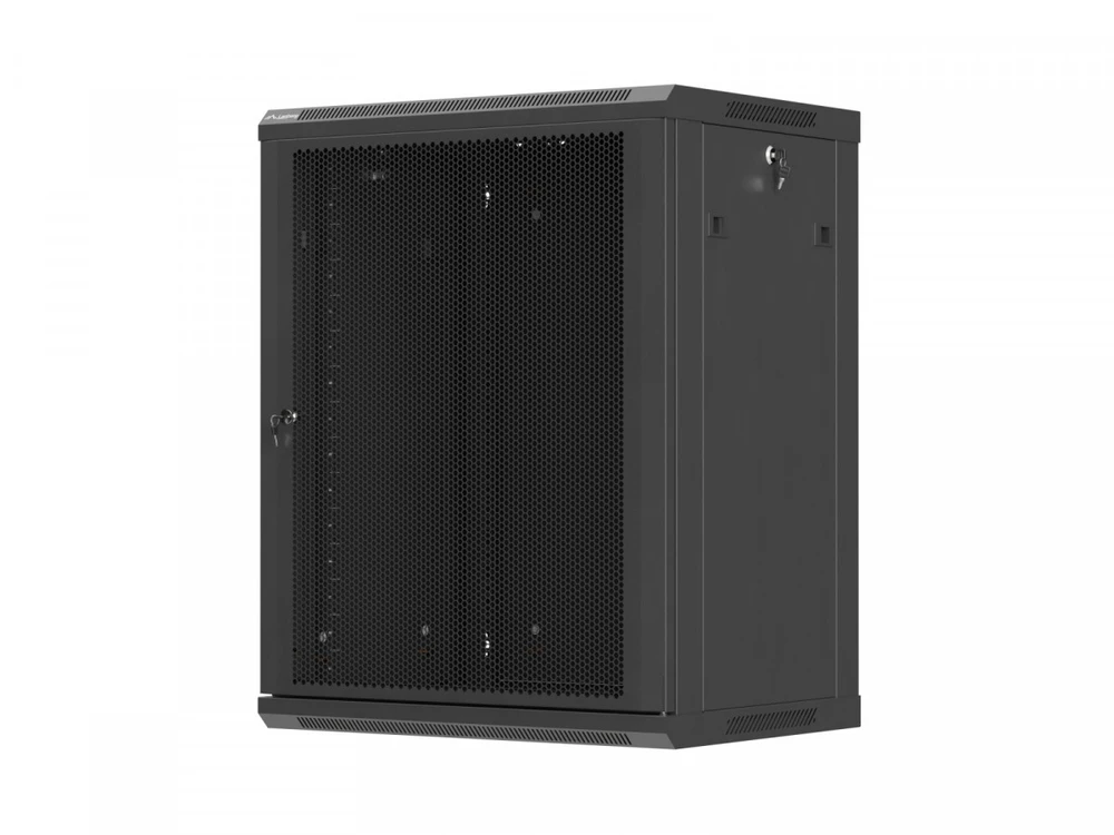 Lanberg 19" stalinė spintelė 15U 600X450 juoda perforuotomis durimis