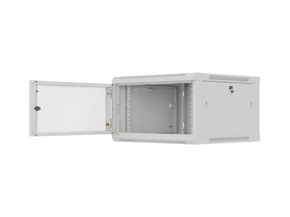 Lanberg prie sienos montuojama instaliacinė spintelė 19" 9U 600X600 | WF01-6606-23S | Pilkas