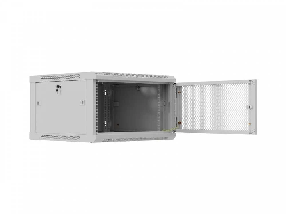 Lanberg prie sienos montuojama instaliacinė spintelė 19" 9U 600X600 | WF01-6606-23S | Pilkas