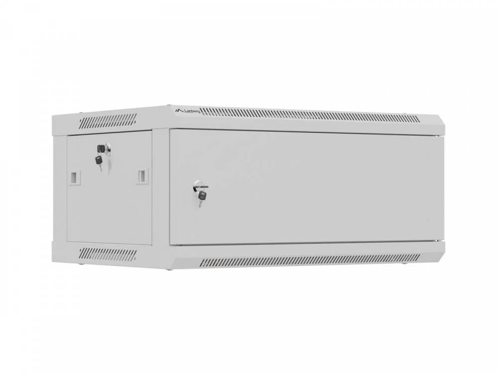 Lanberg Sieninė instaliacinė spintelė 19" 4U 600X450 | WF01-6404-00S | Pilka