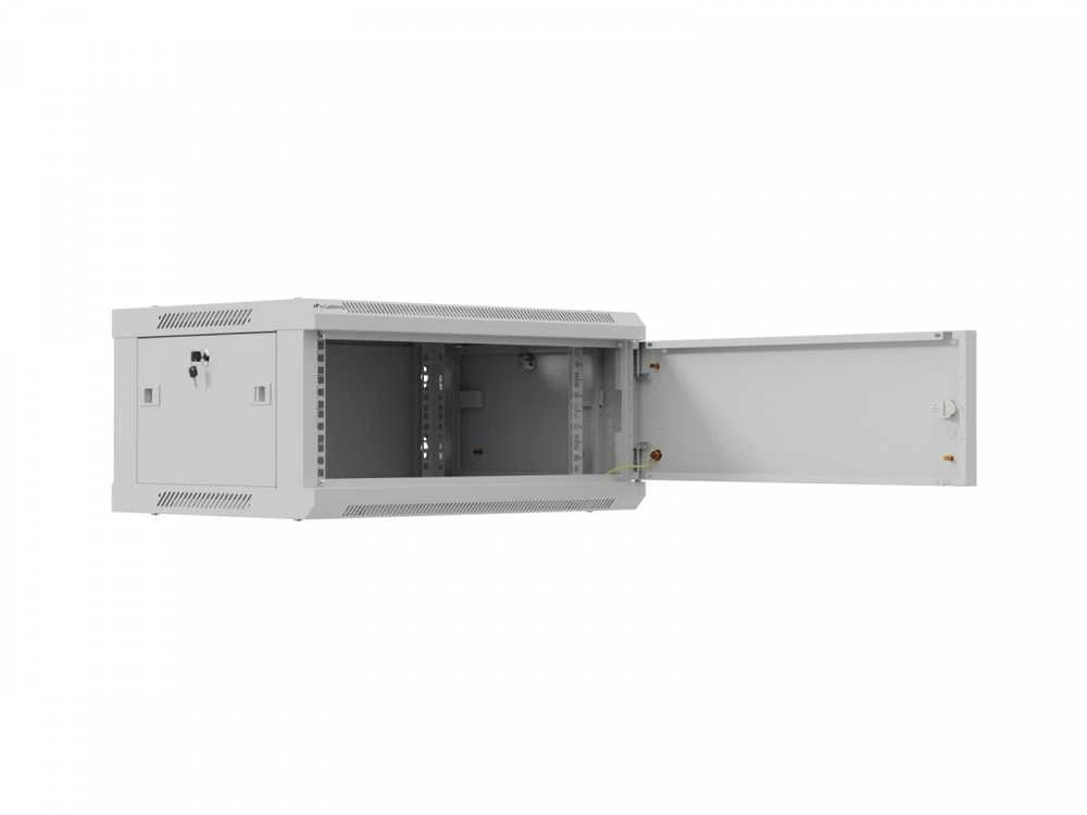 Lanberg Sieninė instaliacinė spintelė 19" 4U 600X450 | WF01-6404-00S | Pilka