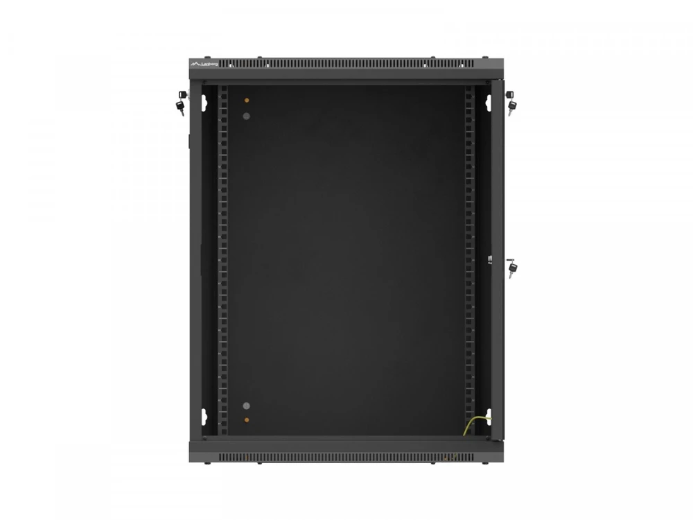 Lanberg 19" 15U 600X600 juoda perforuotomis durimis pakabinama serverių spinta
