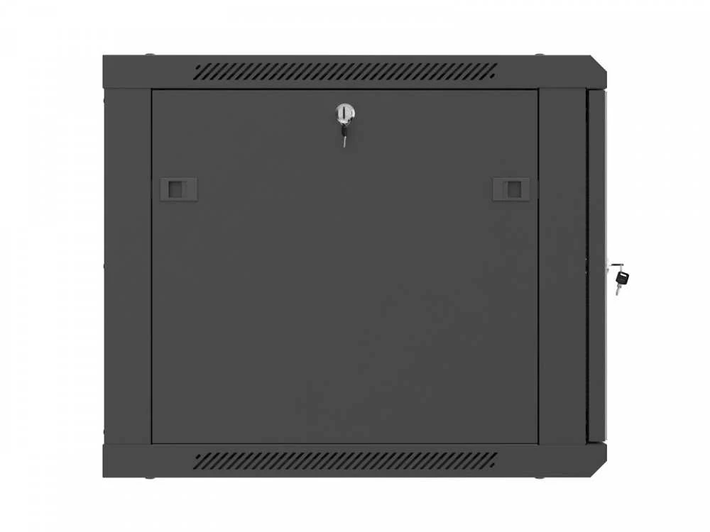 Lanberg sieninė rack spintelė 19" 9U 600x600 juoda perforuotos durys