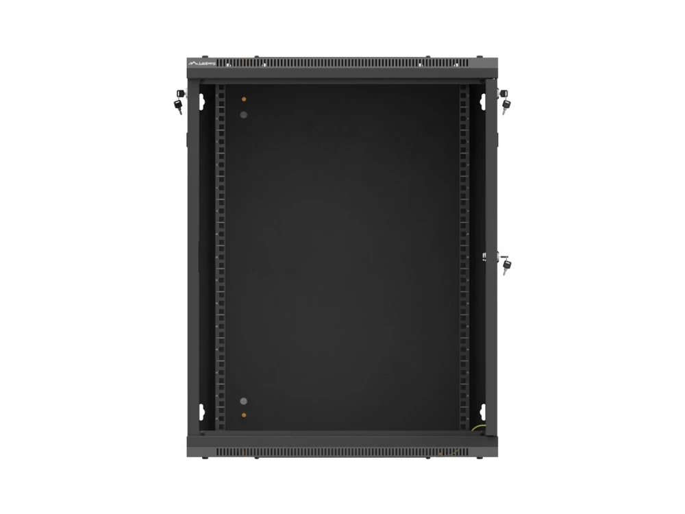 Lanberg pakabinama 19" serverinė spinta 15U 600x600 juoda metalinėmis durimis