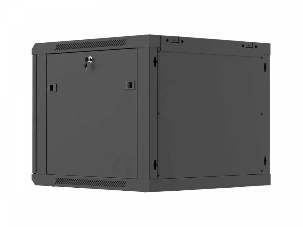 Lanberg sieninė rack spintelė 19" 9U 600x600 juoda perforuotos durys