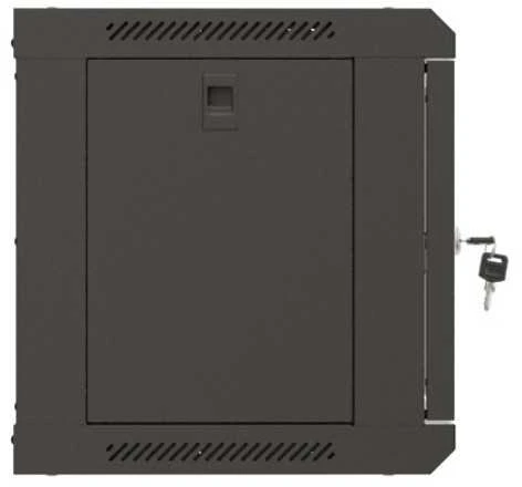 Lanberg szafa instalacyjna rack wisząca 19" 6u 540x350 juoda drzwi przeszklone (flat pack)