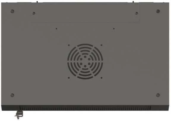 Lanberg szafa instalacyjna rack wisząca 19" 6u 540x350 juoda drzwi przeszklone (flat pack)