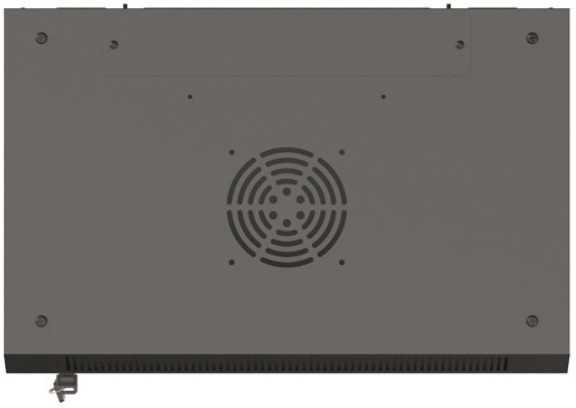 Lanberg prie sienos montuojama rack spintelė 19" 6U 540x350 juodos stiklinės durys