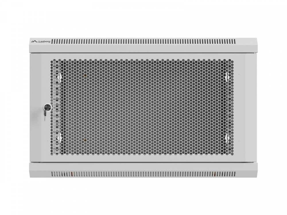 Lanberg prie sienos montuojama instaliacinė spintelė 19" 9U 600X600 | WF01-6606-23S | Pilkas