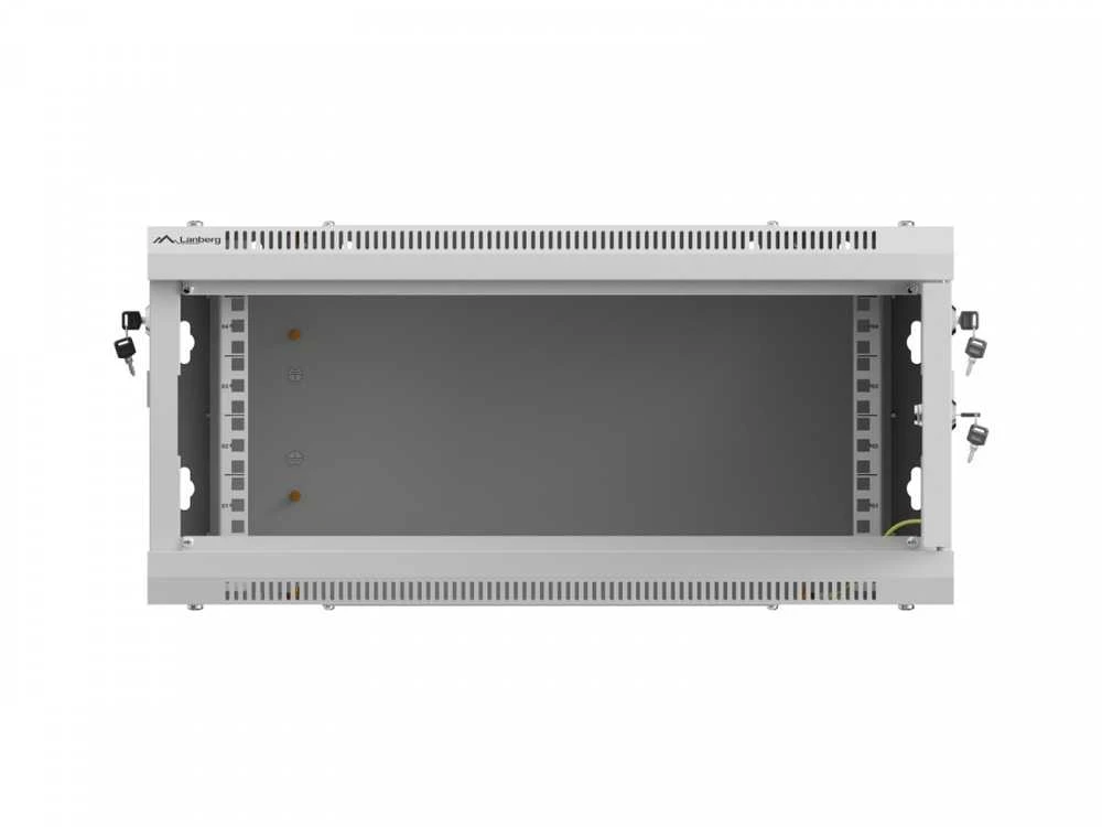 Lanberg Sieninė instaliacinė spintelė 19" 4U 600X450 | WF01-6404-00S | Pilka