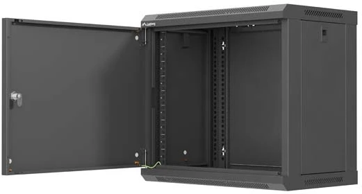 LANBERG rack cabinet 19inch wall-mount 9U/540x350 flat pack with metal door juodas
