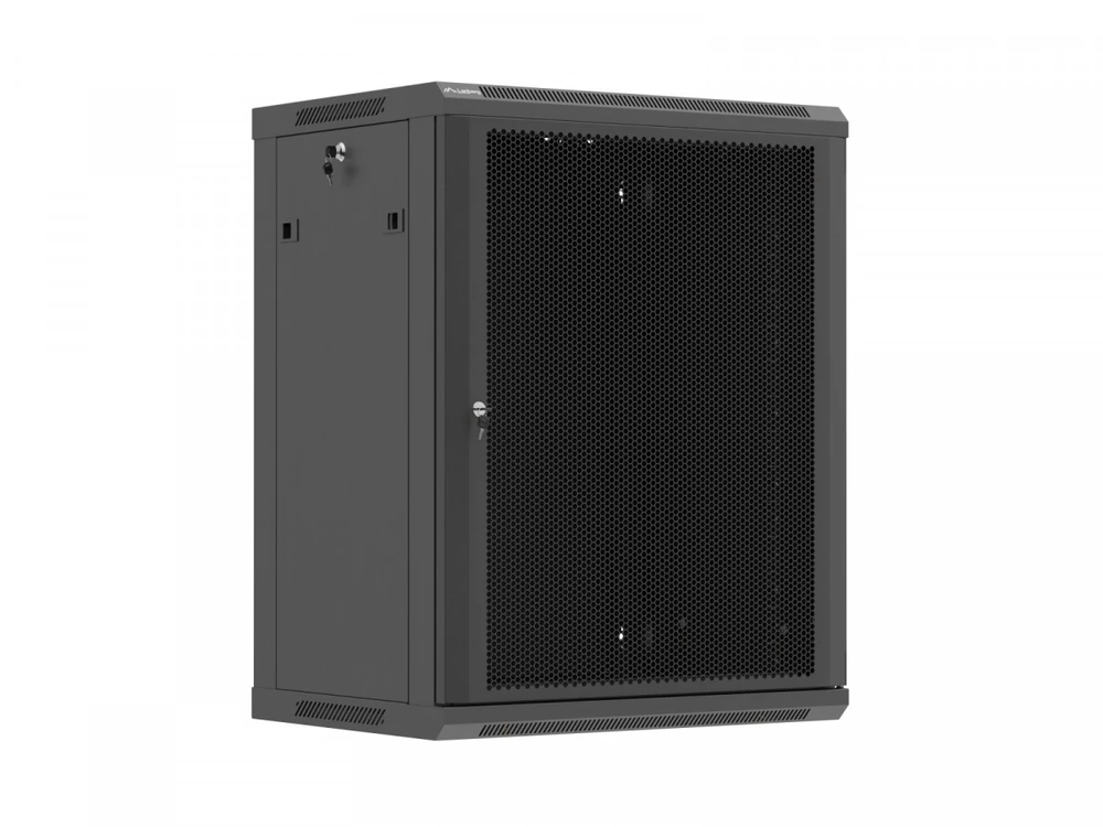 Lanberg 19" stalinė spintelė 15U 600X450 juoda perforuotomis durimis