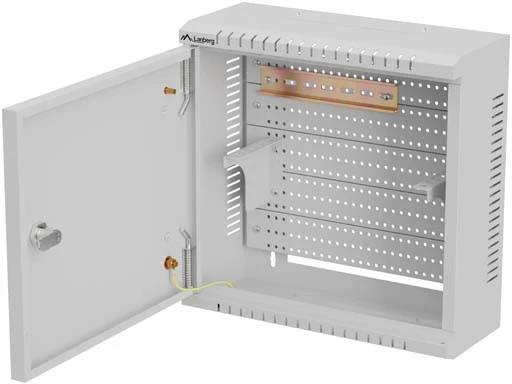 Lanberg Tinklo spintelė TPR 10'' su MESH plokšte 340x340x140 pilka (surinkta) (WAT1-3414-00S)