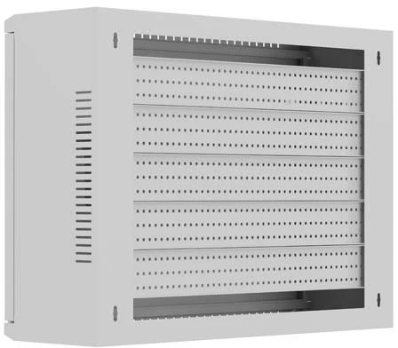 SZAFA INSTALACYJNA TPR 10" & 19" Z PŁYTĄ MESH 560X420X180 Pilka LANBERG (ZŁOŻONA)