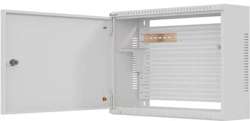 SZAFA INSTALACYJNA TPR 10" & 19" Z PŁYTĄ MESH 560X420X180 Pilka LANBERG (ZŁOŻONA)