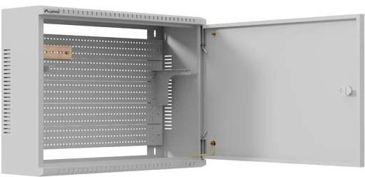SZAFA INSTALACYJNA TPR 10" & 19" Z PŁYTĄ MESH 560X420X180 Pilka LANBERG (ZŁOŻONA)