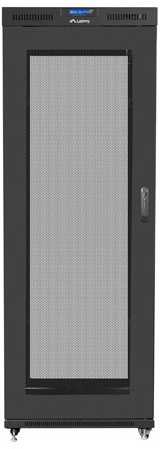Lanberg 19 colių 42u 800x1200 juoda rack spintelė su perforuotomis durelėmis, LCD (plokštos konstrukcijos) v2