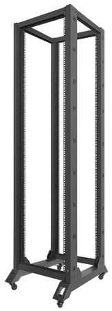 Atviras stovas Lanberg 42U 600X800, juodas