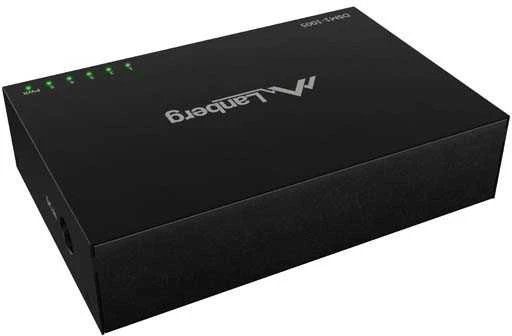 Šakotuvas LANBERG DSM1-1005 SWITCH 5X 1GB/S UNMANAGED GIGABIT ETHERNET DESKTOP 12V (METAL CASE)