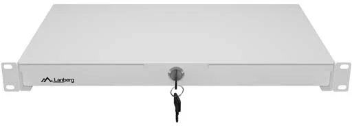 Lanberg Szuflada do szaf 19" 1u 270mm pilka 1u/483x270mm udŹwig do 30kg