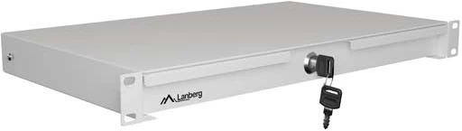 Lanberg Szuflada do szaf 19" 1u 270mm pilka 1u/483x270mm udŹwig do 30kg