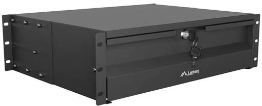 Lanberg stalčius 19" 3U 360mm juoda spintelėms