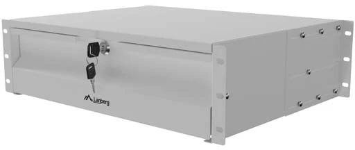 Lanberg 19" Rack spintelė su stalčiais 3U 360 mm pilka (3U/483 × 360 mm, keliamoji galia iki 90 kg, 4 taškų tvirtinimas)