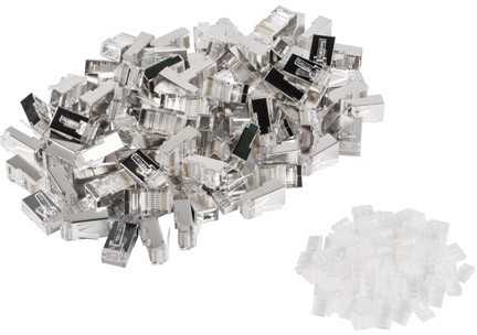 Lanberg tinklo kištukas rj45 (8p8c) 6 kat. ftp (100 vnt.) su kabelio ir vielos kreiptuvu