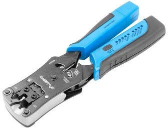 Lanberg RJ-45 ir RJ-11 kištukų užspaudimo įrankis + testeris nt-0203