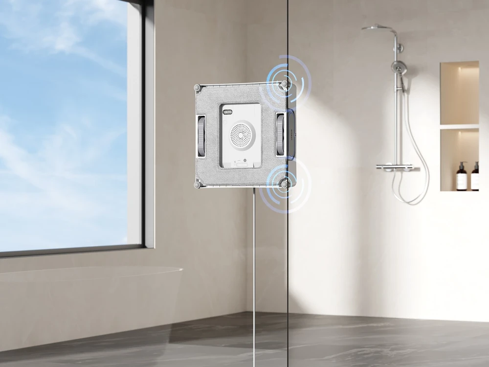 Langų valymo robotas Ecovacs Winbot W2 PRO OMNI, Baltas