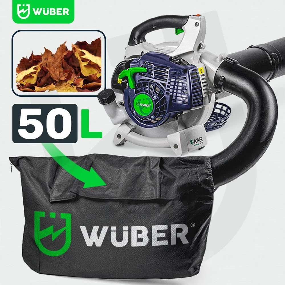 Benzininis lapų pūstuvas/siurblys WUBER W43434
