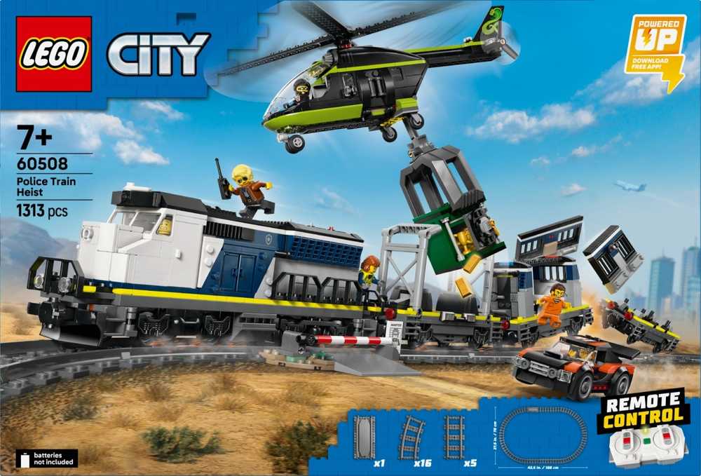 LEGO® Klocki Miesto kvartalai Policijos traukinio apiplėšimas 60508